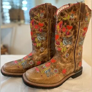 Floral Embroidered Cowboy Boots